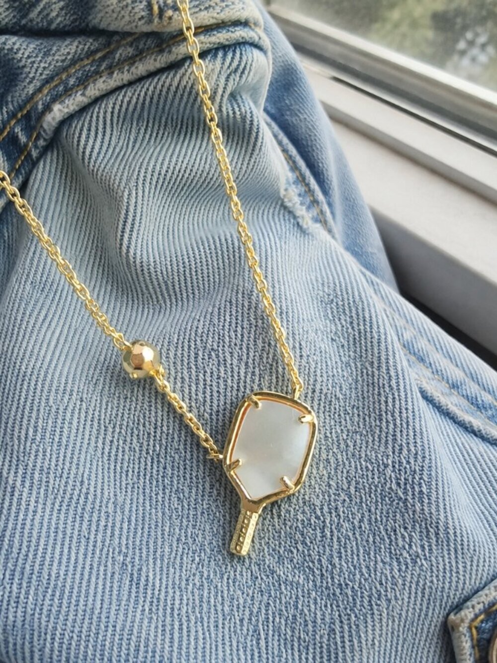 Pickleball Pendant Necklace